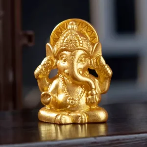 Mini statua oro Ganesh