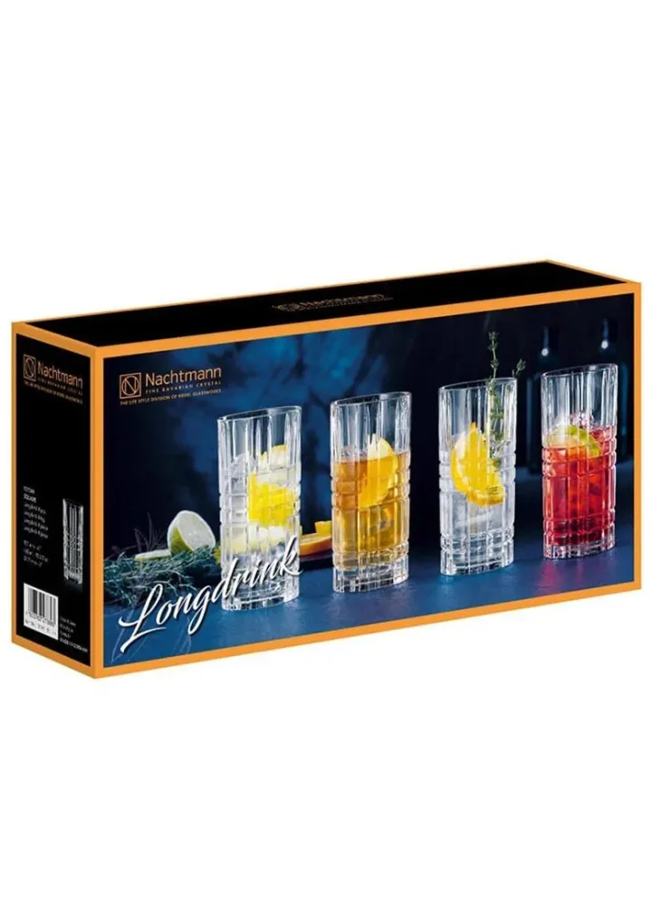Nachtmann Set 4 Bicchieri Longdrink Square