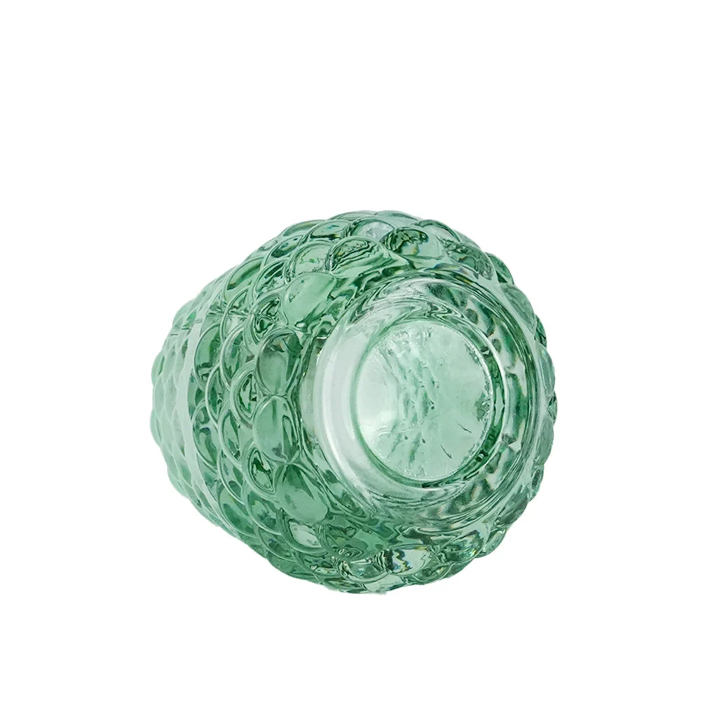 Naja portacandela vetro verde 7 cm