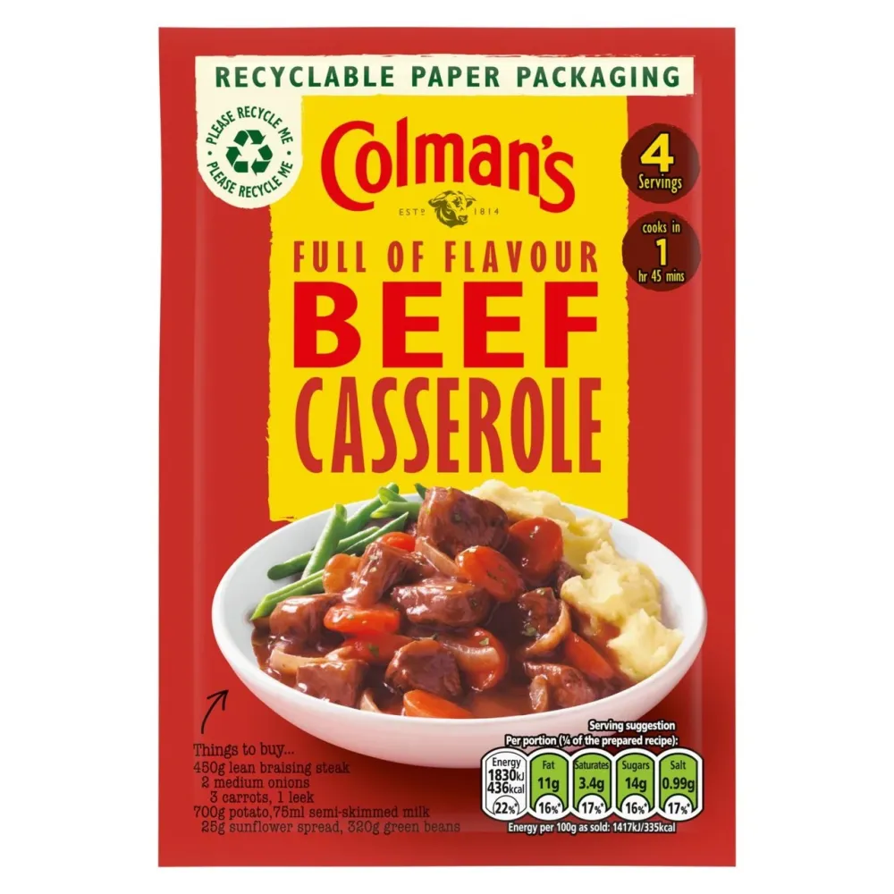 Offerta speciale - Mix di ricette per casseruola di manzo Colman's 40g