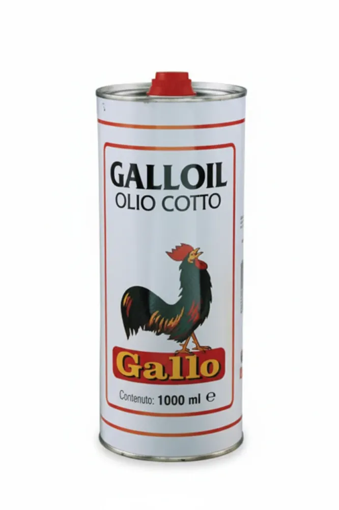 Olio Di Lino Cotto- - Lt.1 - 5 Pezzi