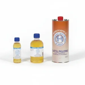 Olio Paglierino Bianco Per Mobili- - Lt.0,250 Colore Bianco - Flacone - 12 Pezzi