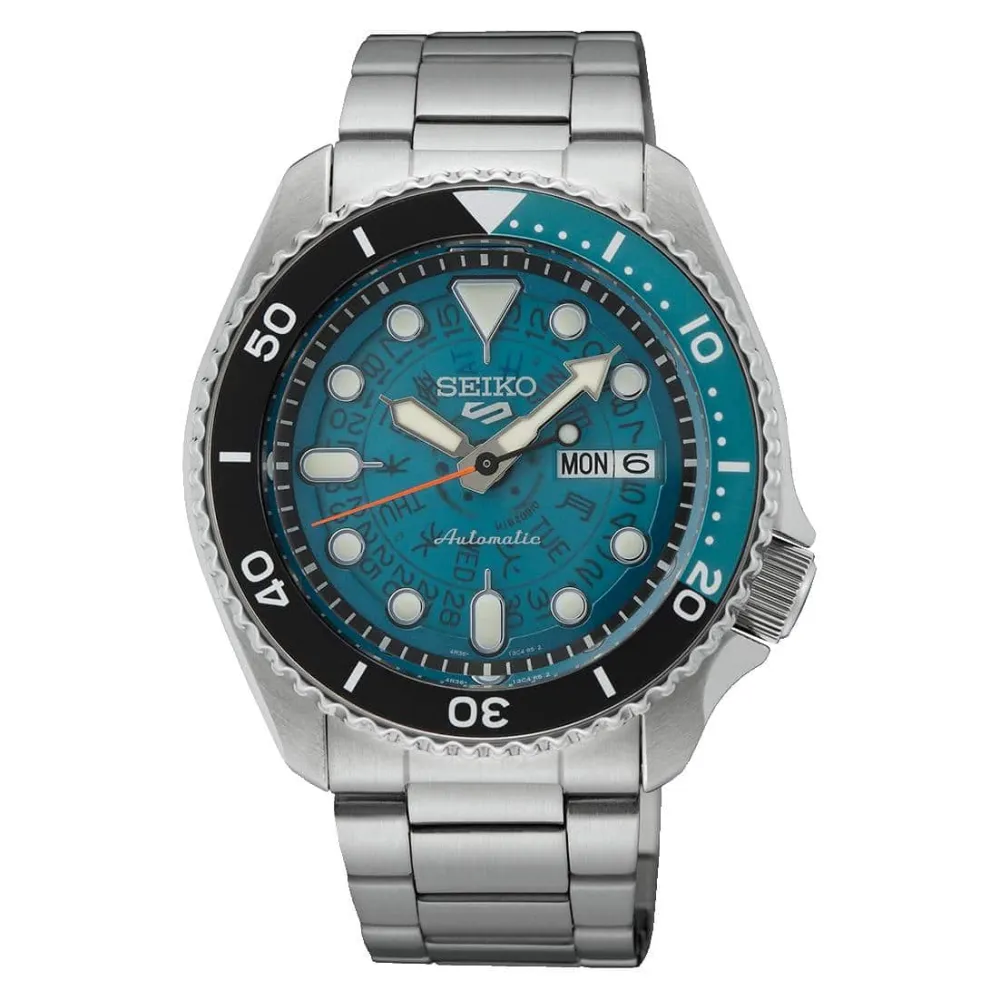 Orologio Seiko 5 Sport SRPJ45K1 Skeleton Time Sonar uomo