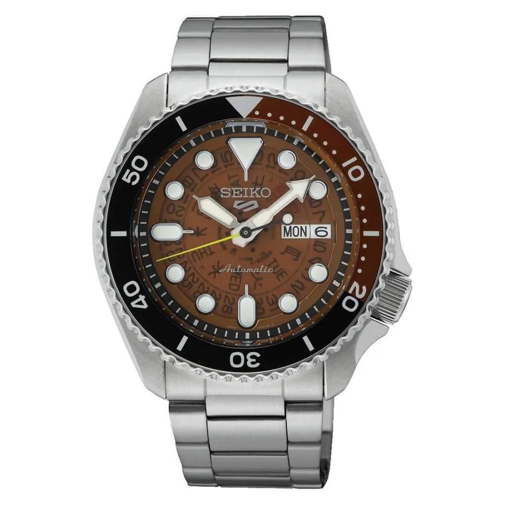 Orologio Seiko 5 Sport SRPJ47K1 Skeleton Time Sonar uomo