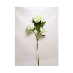 Ortensia artificiale Bianca mazzo 3 pezzi tessuto