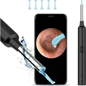 Otoscopio Ispezione Orecchio Kit Rimozione Cerume Wifi Microscopio Camera Q-es1