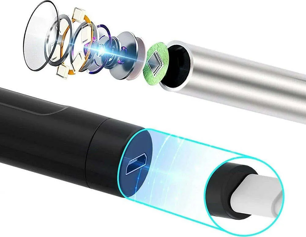 Otoscopio Ispezione Orecchio Kit Rimozione Cerume Wifi Microscopio Camera Q-es1