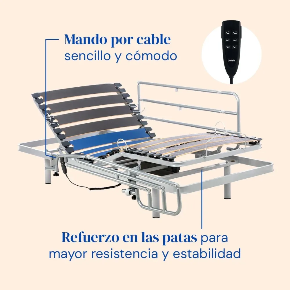 Pack Letto Ortopedico con Materasso Impermeabile Alta resilienza Origin HR