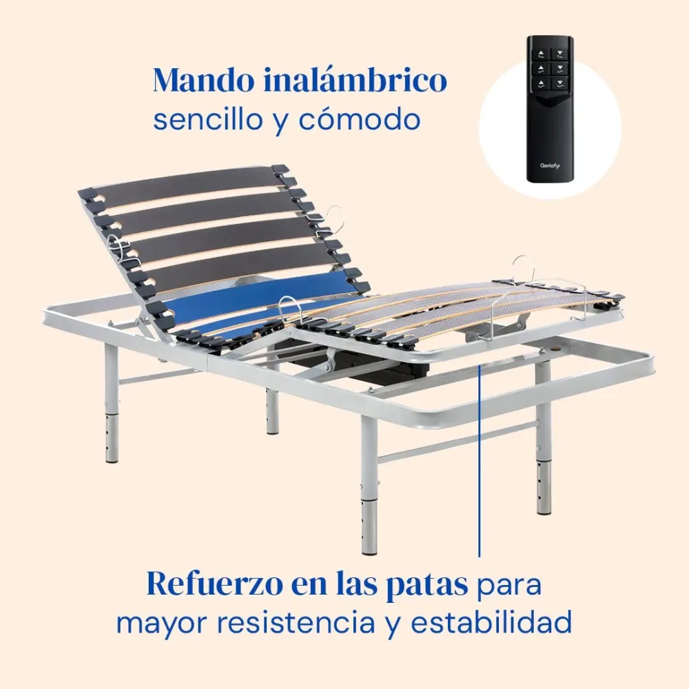 Pack letto ospedaliero regolabile altezza con materasso memory foam Cotton | Telecomando Wireless
