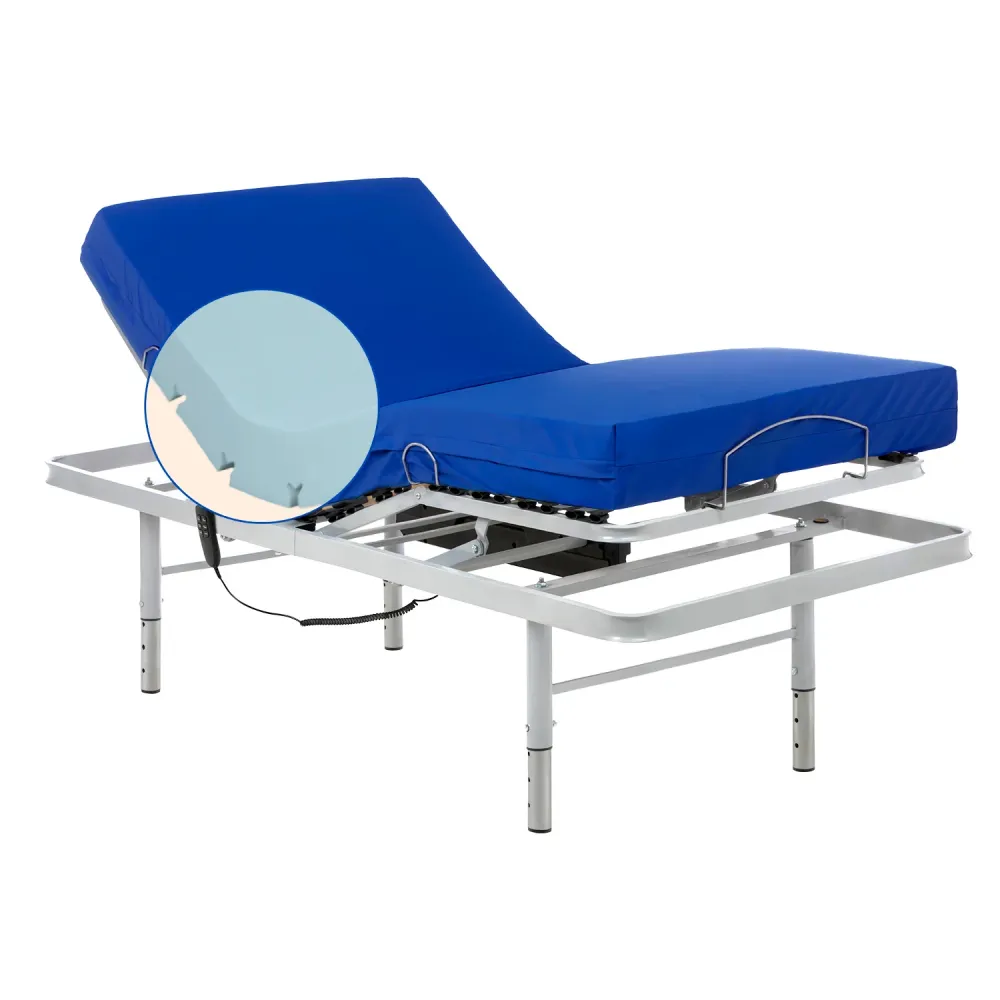 Pack letto ospedaliero regolabile altezza con materasso Professional HR