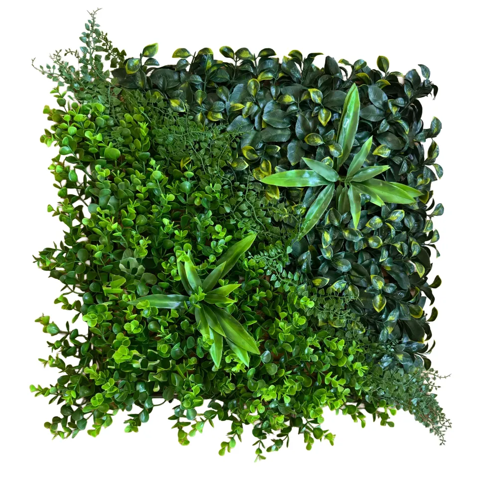 Pannelli Verde Verticale 50×50 cm Ultra-realistici e folti, per interno/esterno AGAVE - DRACENA - Eternal Parquet
