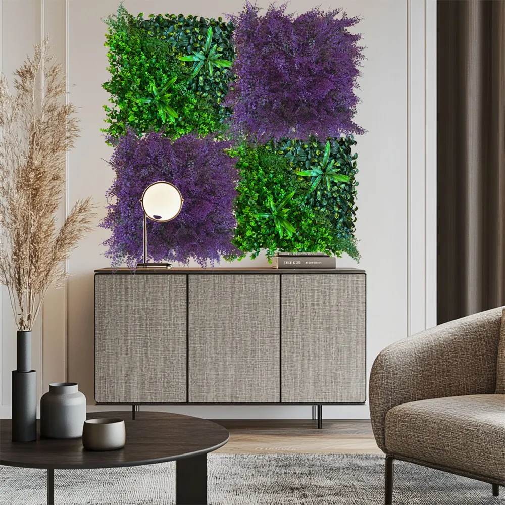 Pannelli Verde Verticale 50×50 cm Ultra-realistici e folti, per interno/esterno AGAVE - DRACENA - Eternal Parquet