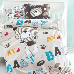 Parure Copripiumino BabyDream Puro Cotone Naturale My Baby Bear - Daunex