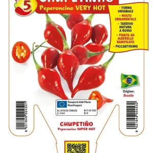 Peperoncino piccante VERY HOT Chupetiñho - 1 pianta v.14 cm - Orto Mio