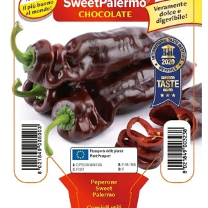 Peperone sweet Palermo - Chocolate - 1 pianta v.10 cm - Orto Mio