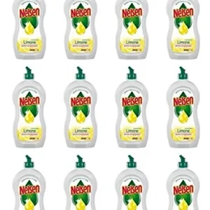 12 Pezzi Nelsen Piatti Classic Limone detersivo liquido lavaggio stoviglie