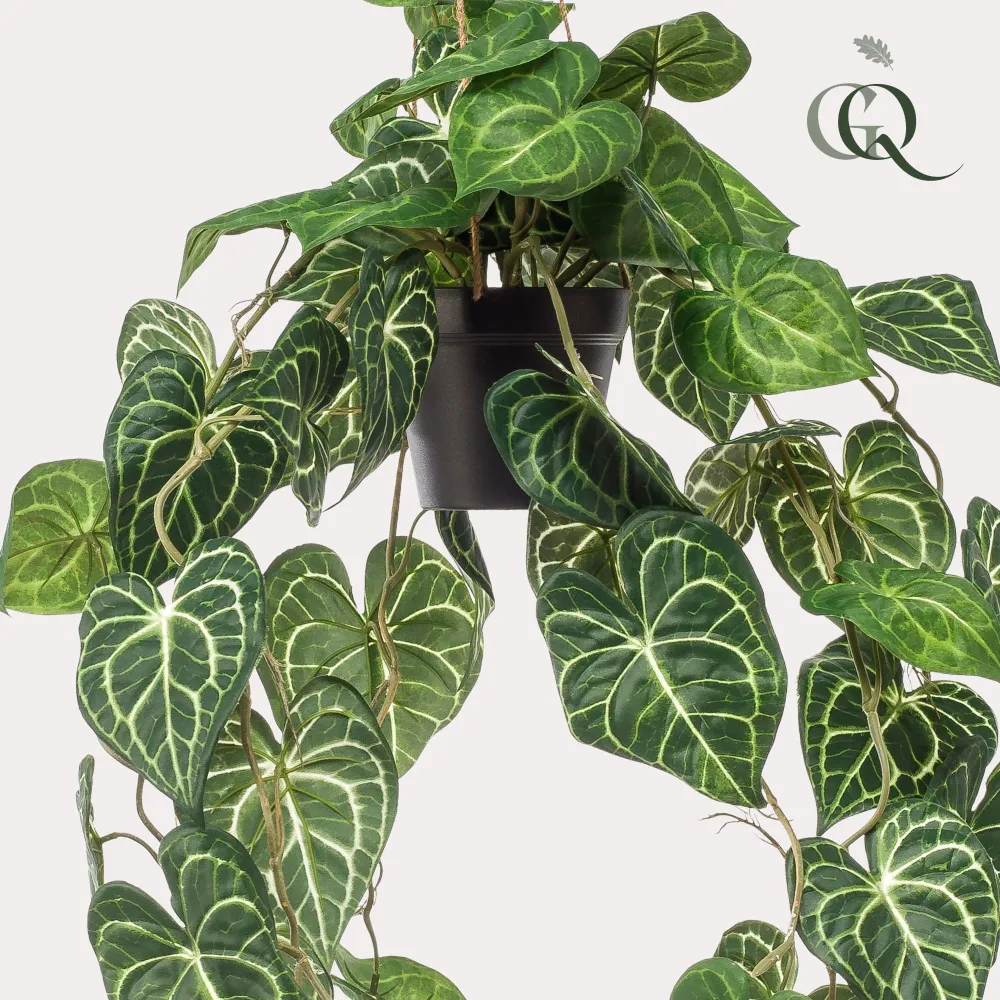 Pianta artificiale Anthurium Clarinerdium - h80cm, Ø18cm
