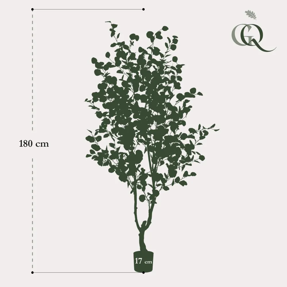 Pianta artificiale di eucalipto - h180cm, Ø17cm