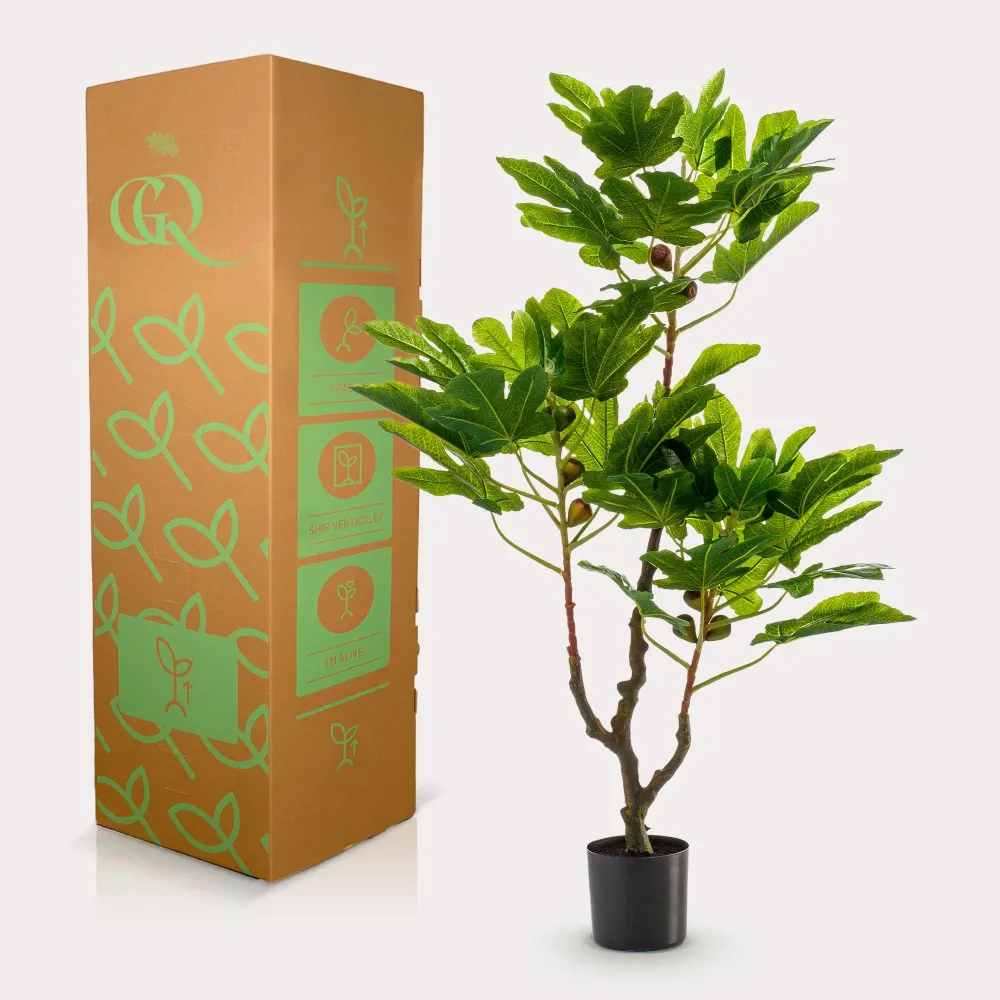 Pianta artificiale di fico h95cm, Ø12cm