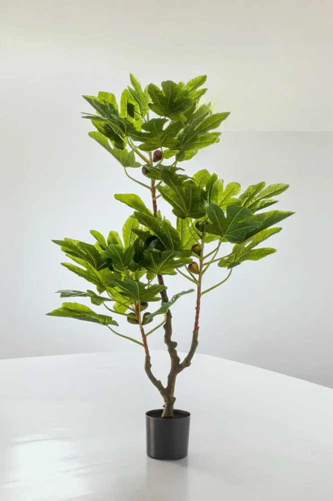 Pianta artificiale di fico h95cm, Ø12cm