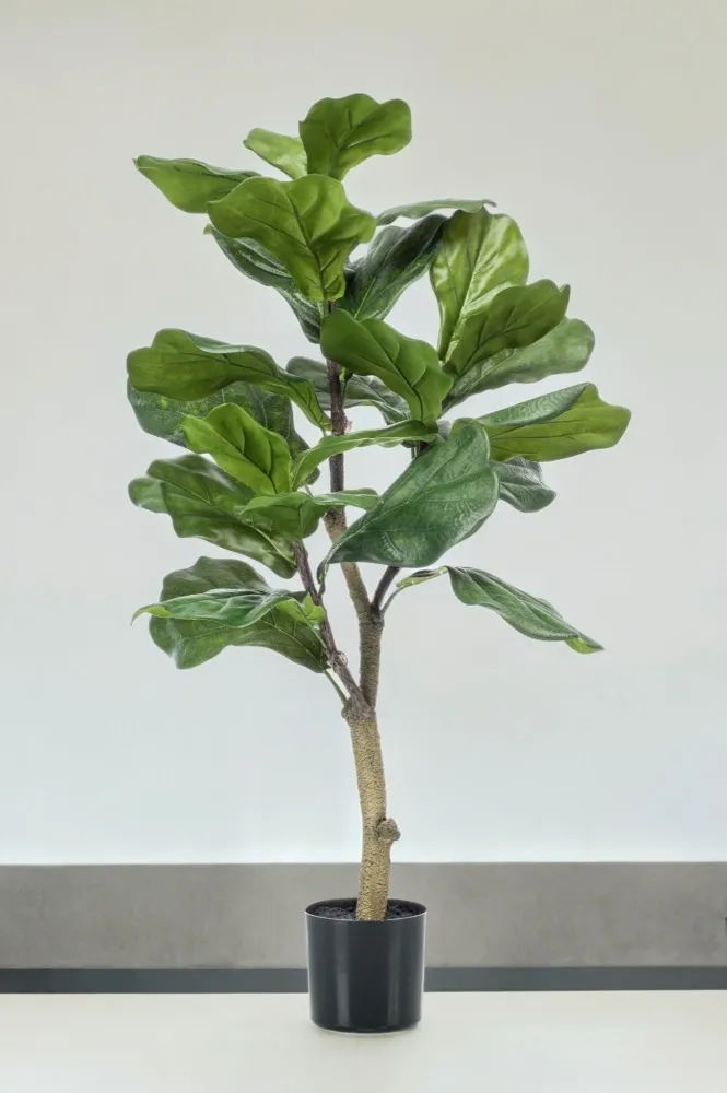 Pianta artificiale Ficus Lyrata - h100cm, Ø12cm