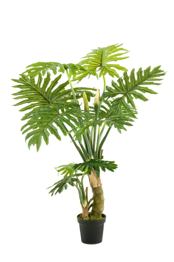 Pianta artificiale filodendro - h130cm, Ø14cm