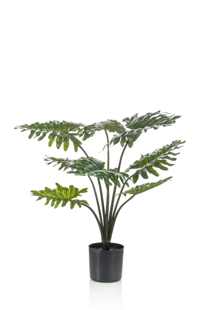 Pianta artificiale filodendro - h77cm, Ø12cm