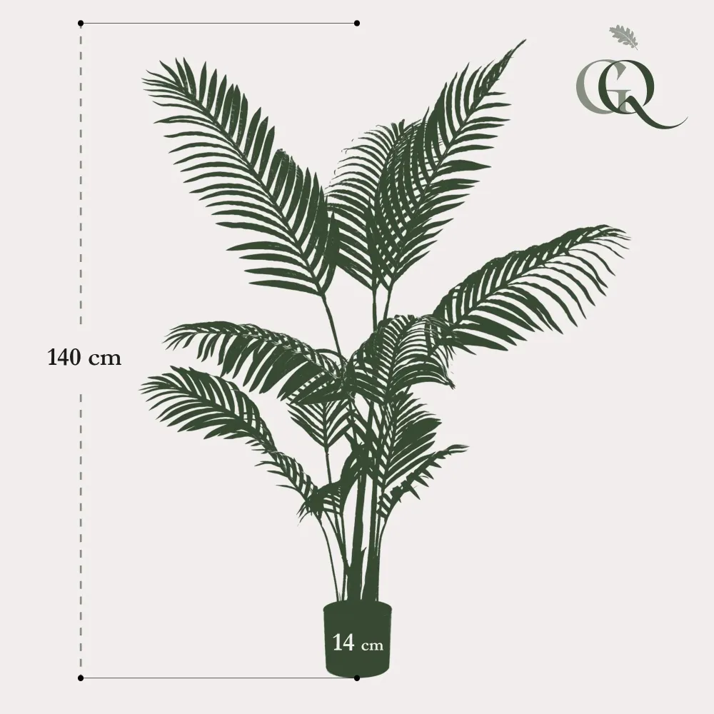 Pianta artificiale Howea Forsteriana - h140cm, Ø14cm
