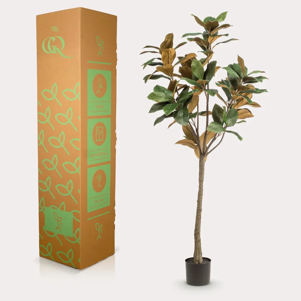 Pianta artificiale Magnolia Grandiflora - h150cm, Ø15cm
