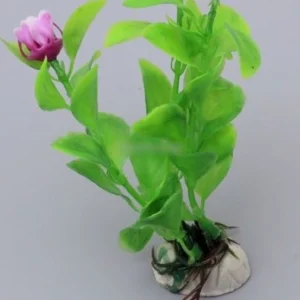 Pianta 10 Cm Piantina Artificiale Per Acquario Piante Finte Plastica Color Verde