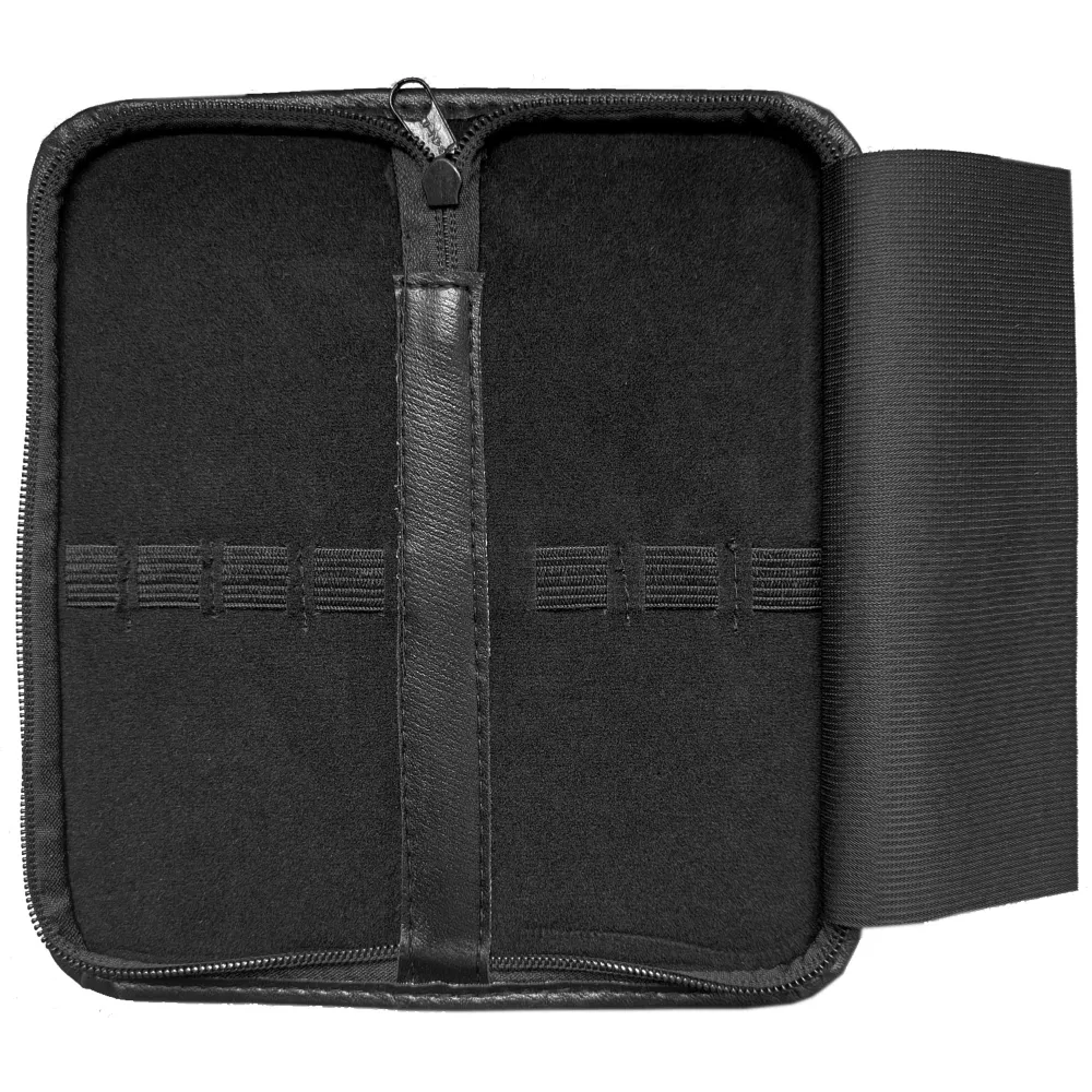 Piccola borsa con 7 linguette per conservare ad esempio forbicine per unghie e strumenti di bellezza con cerniera pelle ar...