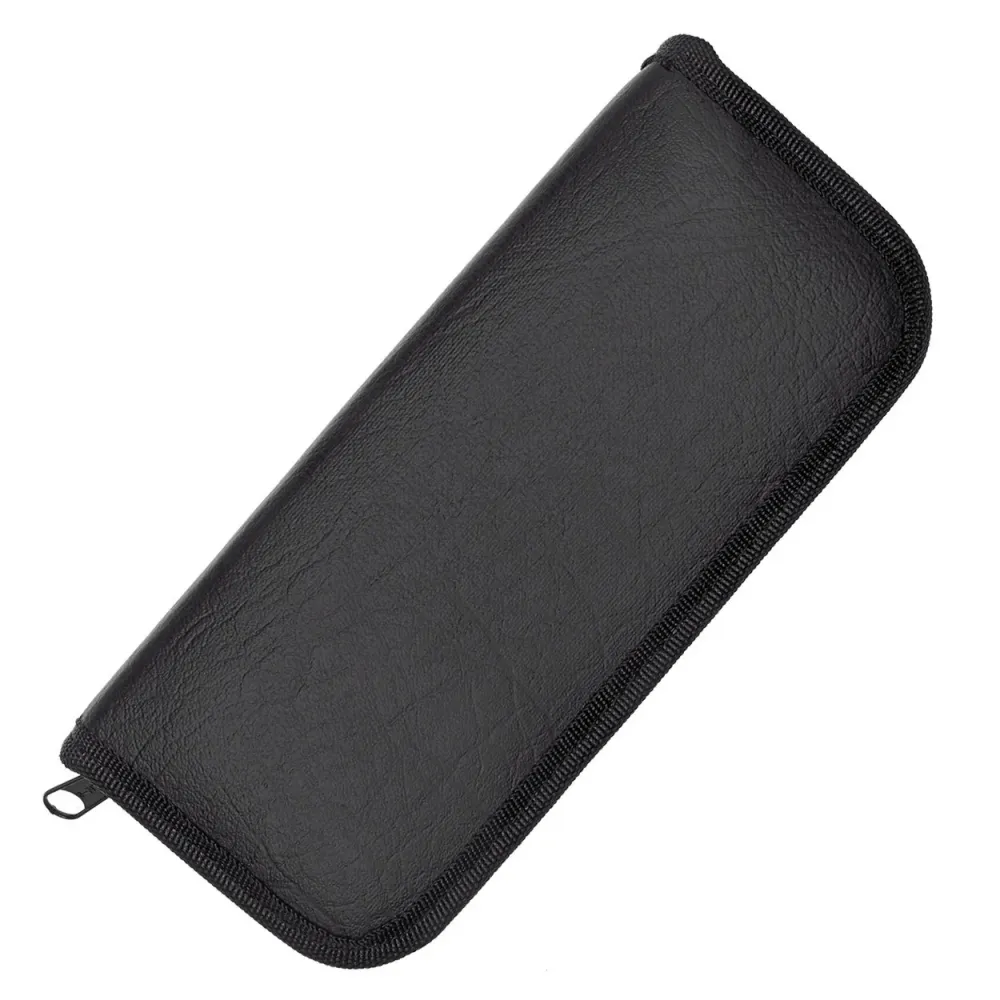 Piccola borsa con 7 linguette per conservare ad esempio forbicine per unghie e strumenti di bellezza con cerniera pelle ar...