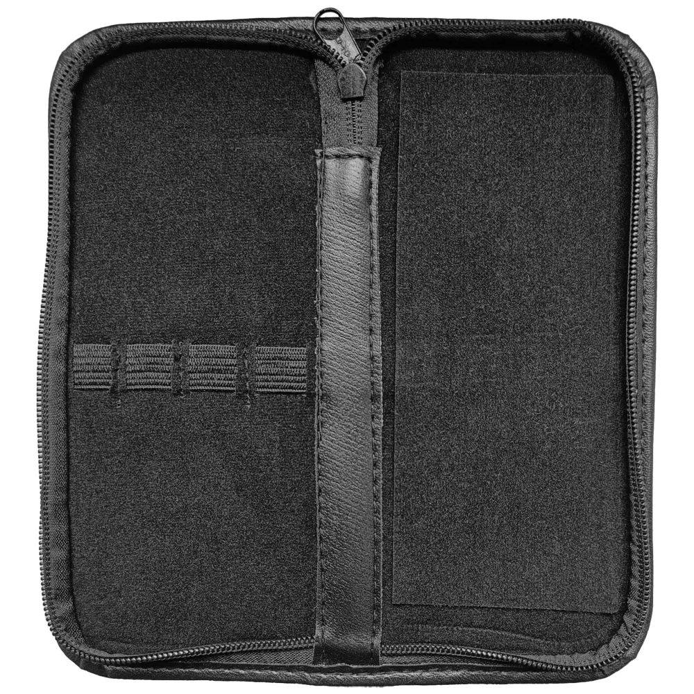 Piccola borsa con 7 linguette per conservare ad esempio forbicine per unghie e strumenti di bellezza con cerniera pelle ar...