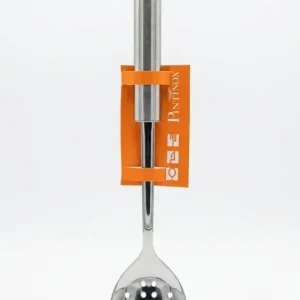 Pintinox Cucchiaione Forato Serie Ellisse Acciaio Inox – Mestolo Professionale Made Italy per Scolare e Servire