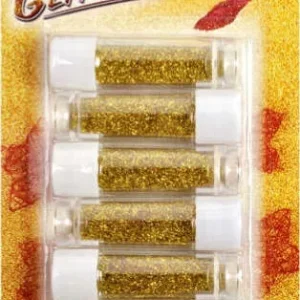 Porporina glitter - 2gr - oro - Lebez - conf. 6 tubi