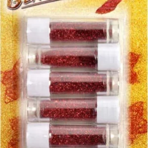 Porporina glitter - 2gr - rosso - Lebez - conf. 6 tubi