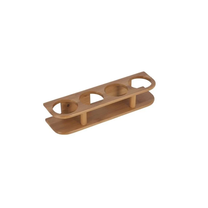 PORTA 4 BICCHIERI BAMBOO - P5998704 - PLASTIMO