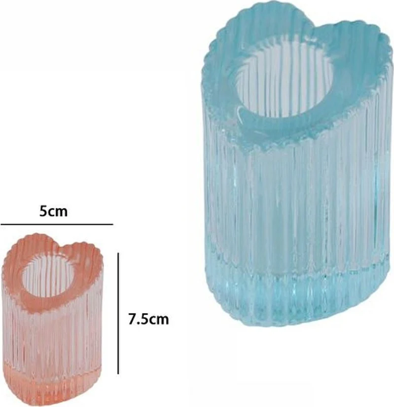 Porta Candela Lanterna Cuore Bomboniera Matrimonio Decorazione Tea Light 5x7.5