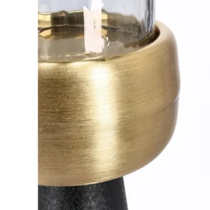 PORTACANDELA METALLO NERO SMALL