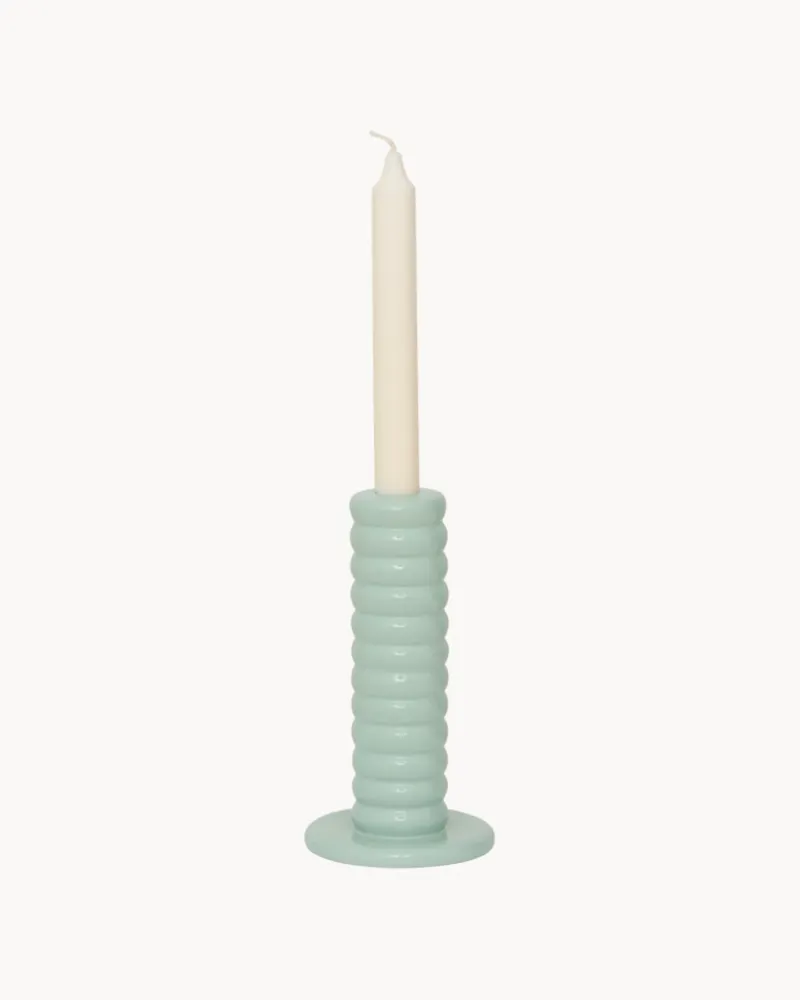 Portacandele ceramica fatto mano Tebongo