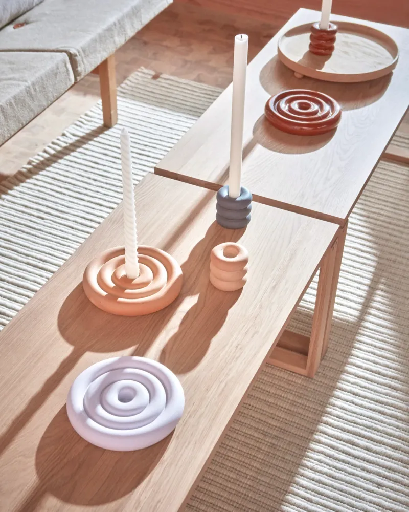 Portacandele ceramica Savi