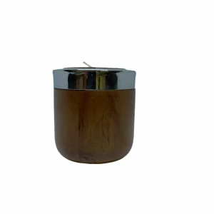 Portacandele legno 8cm altezza