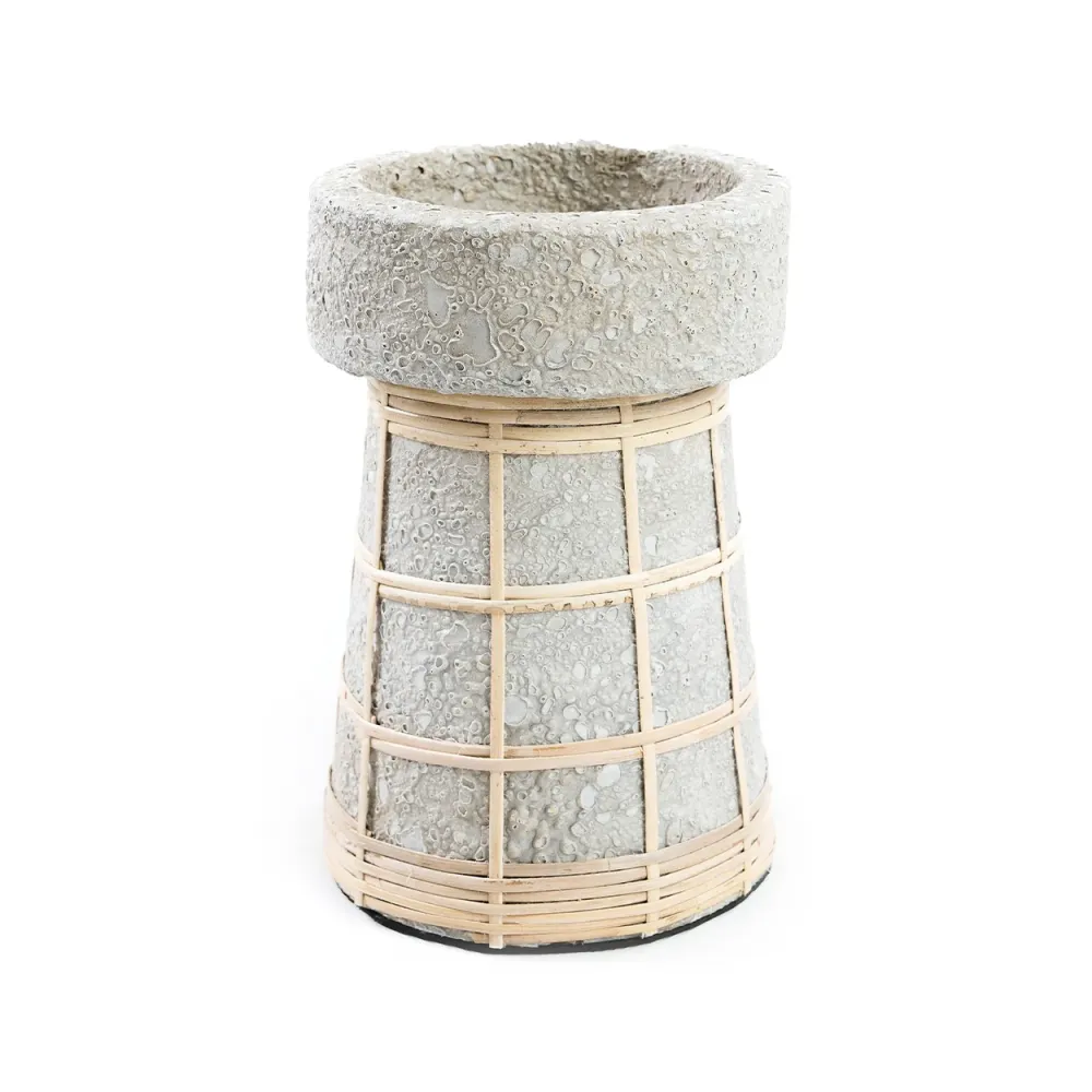 Il Portacandele Serene - Grigio Cemento Naturale - L