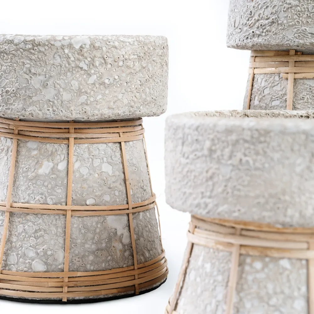 Il Portacandele Serene - Grigio Cemento Naturale - L