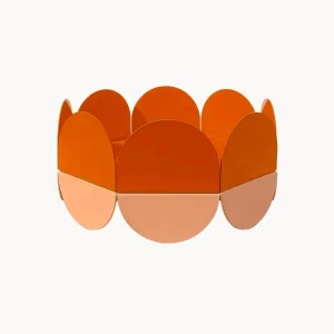 Portafrutta metallo fatto mano Wave