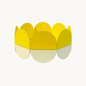 Portafrutta metallo fatto mano Wave