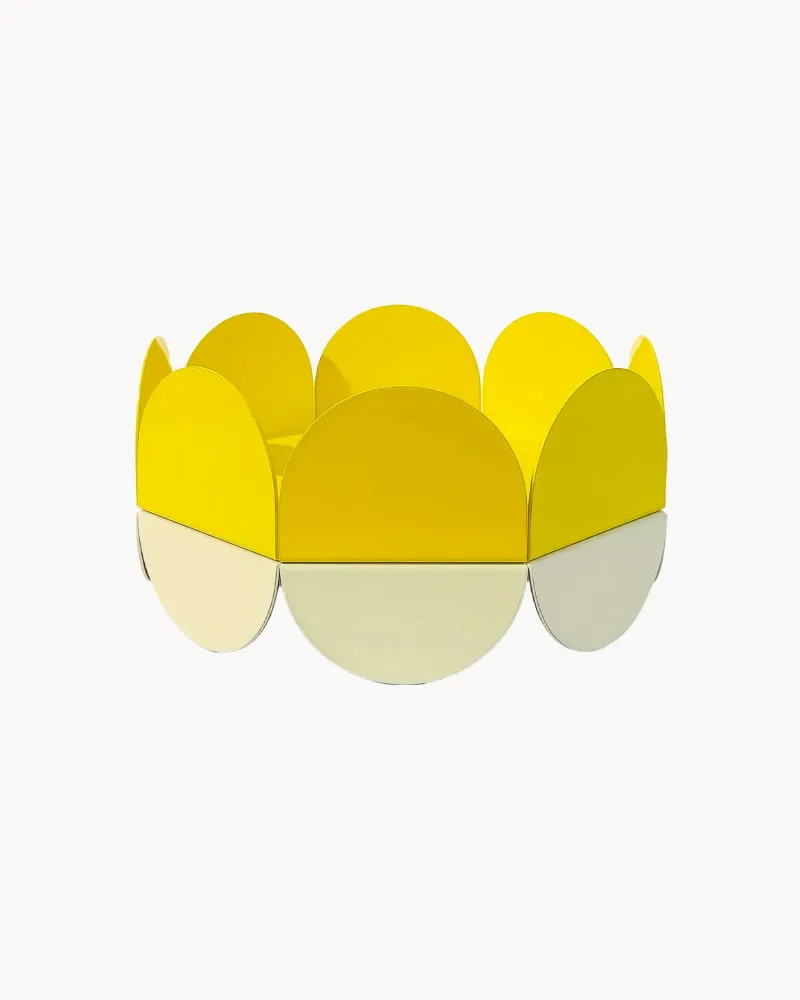 Portafrutta metallo fatto mano Wave