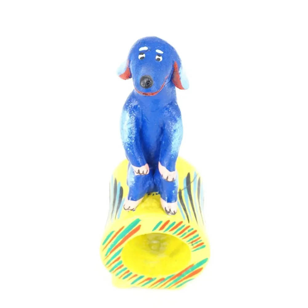 PORTATOVAGLIOLO CANE BLU
