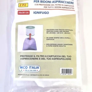PRE FILTRO IGNIFUGO ANTIFIAMMA PER ASPIRACENERE / ASPIRAPOLVERI CM25X30 PZ 2