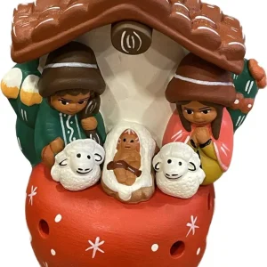 Presepe peruviano portacandela